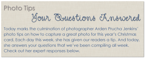 Q&A Banner {Photo Tips} How to Take a Great Holiday Photo